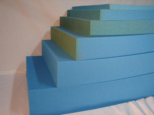 XL2670 Upholstery Blue Extra Firm Foam. 24" x 108" x Thickness