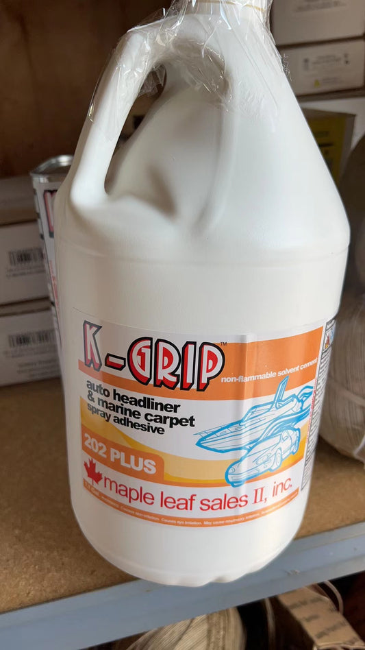 K-Grip 202 Plus Auto Headliner & Marine Carpet Spray Adhesive. 1 Gallons