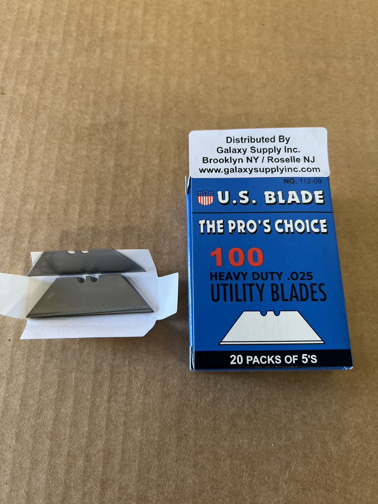 Utility Knife Blades Packed & Sold by 5 / 100 / 500 Pcs
