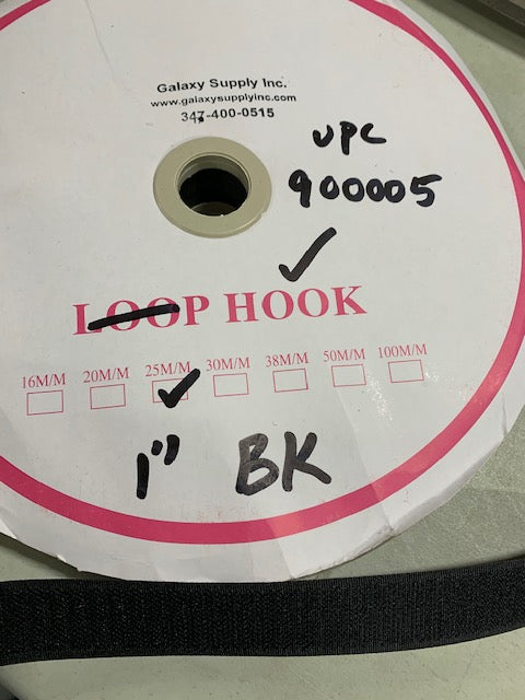 Hook or Loop Fastener Tape --- 1″ - 2" SEW On ( Beige, Black, White )
